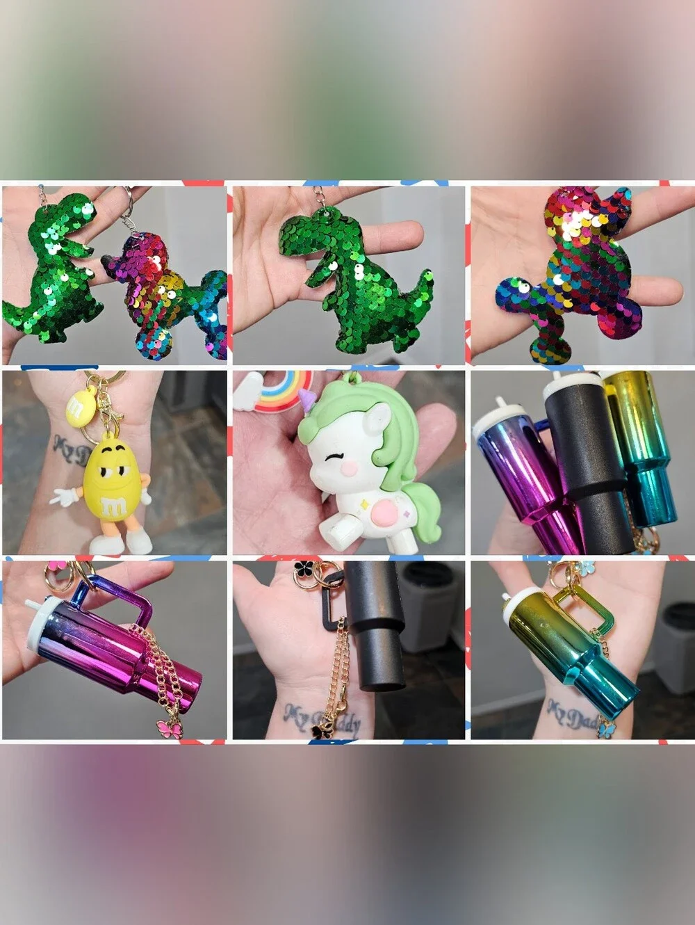 KEY CHAINS & BAG CHARMS GALORE!!!!! - JUST CHOOSE 1